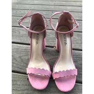JustFab Scalloped Block Heels
